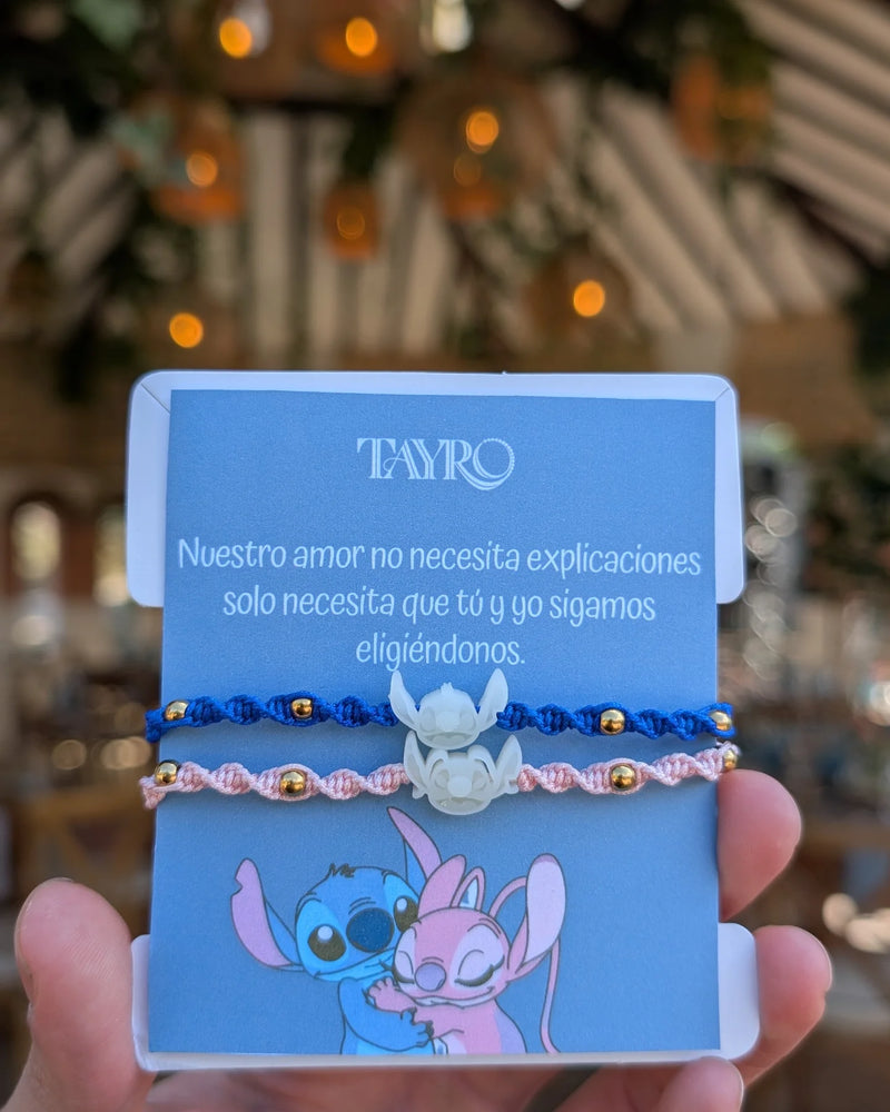 Manillas de Stitch y Angela